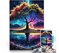 Puzzles pour Adultes 1000 pièces Arbre de Vie Cosmique Compétition de Vitesse Manuelle est idéal comme Cadeau pour Toute la Famille 50x70cm