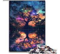 Puzzles pour Adultes 1000 pièces Arbre de Vie, Jeu Stimulant et Familial avec des pièces de Formes aléatoires entièrement emboîtables (Taille 50x75cm)