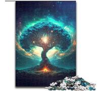 Puzzles pour Adultes 1000 pièces Arbre Magique en Bois, idée Cadeau Unique de décoration d'intérieur DIY 50x75cm Fête d'anniversaire pour Hommes Femmes
