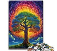 Puzzles pour Adultes 1000 pièces Arbres colorés Jeu Familial Soulagement du Stress Défi Difficile Collection d'artistes, Beaux-Arts 50x75cm