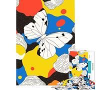 Puzzles pour Adultes 1000 pièces Art Abstrait des Papillons Activités Amusantes à la Maison améliore la mémoire Jeu Manuel pour Les 14 Ans et Plus (50x75cm)