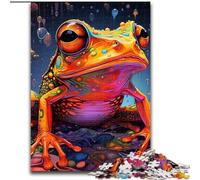 Puzzles pour Adultes, 1000 pièces Art Animal Grenouille Puzzle pour s'amuser en Famille Parfait pour Les Vacances, soirées de Jeux interactives (Taille : 50x75cm)