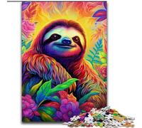 Puzzles pour Adultes 1000 pièces Art Animal Paresseux Puzzle pour s'amuser en Famille Parfait pour Les Vacances, Les soirées de Jeux interactives (Taille : 26x38cm)