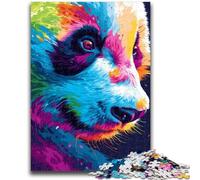 Puzzles pour Adultes 1000 pièces Art Animalier Panda pour Les 14 Ans et Plus Cadeaux intéressants pour la réduction du Stress pour Les Amis et la Famille 50x75cm