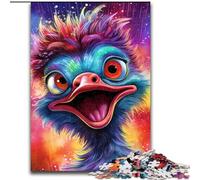 Puzzles pour Adultes 1000 pièces Art Animalier Puzzle Autruche Jeu Familial créatif et décoration intérieure, Cadeau de Noël idéal pour Les Adolescents (Taille : 50x75cm)