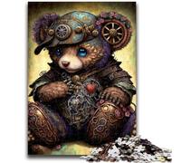 Puzzles pour Adultes 1000 pièces Art Bear Family Game Stress Relief Difficult Challenge Artists Collection, Beaux-Arts 50x75cm