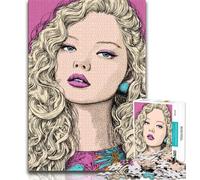 Puzzles pour Adultes 1000 pièces Art Belle Femme, Jeu Stimulant Jouets Décoration Murale Cadeaux d'anniversaire et de Noël Uniques 38x26cm