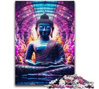 Puzzles pour Adultes 1000 pièces Art Bouddha, Puzzle 1000 pièces, Staycation Kill Time avec Affiche et fiche de Questions Assorties (75x50cm)