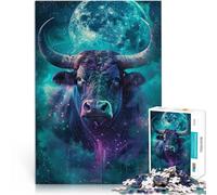 Puzzles pour Adultes 1000 pièces Art Buffalo Jigsaw Puzzle - Jeu Stimulant 26x38cm Collection Artistes Beaux-Arts pour Adolescents à partir de 14 Ans