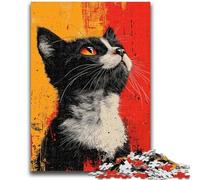 Puzzles pour Adultes 1000 pièces Art Cat Anti-Stress Défi Difficile Chaque pièce est Unique - Jeu Familial Amusant et Stimulant 26x38cm