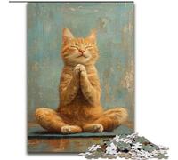Puzzles pour Adultes 1000 pièces Art Cat Brain Intelligence Challenge Jouets addictifs Cadeau d'anniversaire, Cadeaux, Art Mural (Taille 26x38cm)