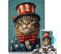 Puzzles pour Adultes 1000 pièces Art Cat, Jeux Amusants, Chaque pièce est Unique - Jeu Familial Stimulant et Amusant (Taille 75x50cm)