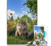 Puzzles pour Adultes 1000 pièces Art Cat, Jeux éducatifs, Jouets à Faire soi-même, idéal comme Cadeau pour Toute la Famille à partir de 14 Ans 38x26cm