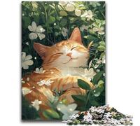Puzzles pour Adultes 1000 pièces Art Cat Jeux éducatifs Jouets DIY pour est idéal comme Cadeau pour Toute la Famille 38x26cm