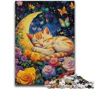 Puzzles pour Adultes 1000 pièces Art Cat Jouet éducatif intellectuel décompressant Superbes Cadeaux et Jouets 50x75cm