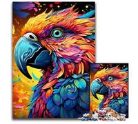 Puzzles pour Adultes 1000 pièces Art coloré Perroquet Impossible Puzzles pour Adultes Idéal pour Le Plaisir en Famille, la détente et Les Cadeaux de Vacances 26x38cm / 10,23x14,96 Pouces