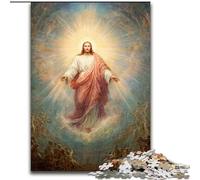 Puzzles pour Adultes 1000 pièces, Art de Jésus, activité Amusante pour la Maison, Jouets pour Les Jours de Pluie, Cadeaux d'anniversaire (Taille 50x75cm)