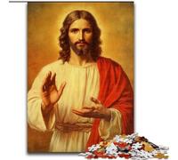 Puzzles pour Adultes 1000 pièces Art de Jésus, Jeu Familial Anti-Stress, défi Difficile, renforce l'amour Entre Couples (Taille 50x75cm)