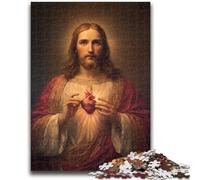 Puzzles pour Adultes 1000 pièces Art de Jésus Jeux éducatifs Jouets à Faire soi-même Idéal comme Cadeau pour Toute la Famille 50x75cm