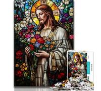 Puzzles pour Adultes 1000 pièces, Art de Jésus, pour Adultes, Un défi Difficile à relever, à Offrir à Toute la Famille (Taille 38x26cm)