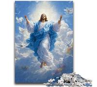 Puzzles pour Adultes 1000 pièces, Art de Jésus, Puzzle pour Adolescents, réduction du Stress, Interaction Parent-Enfant intéressante (26x38cm)