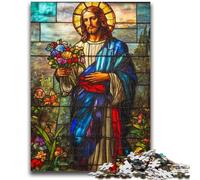 Puzzles pour Adultes 1000 pièces, Art de Jésus, Puzzles pour Adolescents, Jouets de Jeu, Chaque pièce est Unique - Jeu Familial Stimulant et Amusant (75x50cm)