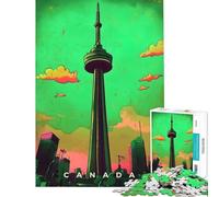Puzzles pour Adultes 1000 pièces Art de Propagande Canadien Jeux éducatifs Jouets d'apprentissage et d'art Cadeau Activités familiales (Dimensions 38x52cm)