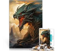 Puzzles pour Adultes 1000 pièces “ Art des Dragons” Fait de Papier，pour Les 14 Ans et Plus Vacances Anti-Stress à la Maison Tuer Le Temps Collection d'artistes, Beaux-Arts。Taille：26x38cm