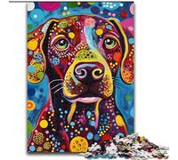 Puzzles pour Adultes 1000 pièces Art Dog, Jouets de Divertissement Familial, idéal comme Cadeau pour Toute la Famille à partir de 14 Ans (Taille 50x75cm)
