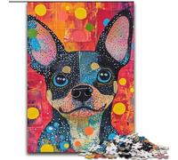 Puzzles pour Adultes 1000 pièces Art Dog Puzzles 1000 pièces pour Adultes Jeu éducatif Défi Jouet (Taille 50x75cm)