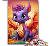 Puzzles pour Adultes 1000 pièces Art Dragon Baby Jigsaw Fabriqué en Carton, pour Adolescents et Adolescents, pour Anniversaire et Vacances 1000 pièces(26x38cm)