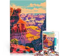 Puzzles pour Adultes 1000 pièces Art du Grand Canyon en Arizona Séjour Anti-Stress pour Tuer Le Temps Jeu de défi Unique 52x38cm