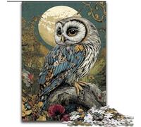 Puzzles pour Adultes 1000 pièces Art du Hibou, Jeu Familial Anti-Stress, défi Difficile, renforce l'amour Entre Couples (Taille 50x75cm)