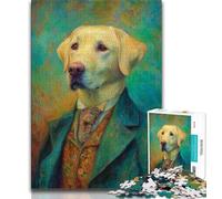 Puzzles pour Adultes 1000 pièces Art du Labrador Difficile, Stimulant Difficile, idéal comme Cadeau pour Toute la Famille Convient pour Et 14 38x26cm