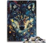 Puzzles pour Adultes 1000 pièces Art du Loup Jouets éducatifs Jeux familiaux Renforcer l'amour Entre Les Couples 50x75cm