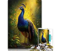 Puzzles pour Adultes 1000 pièces Art du Paon, Jouets à Faire soi-même, idéal comme Cadeau pour Toute la Famille Convient pour Et 14 38x26cm