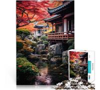 Puzzles pour Adultes 1000 pièces “ Art du Paysage Japonais” Fait de Bois,pour Les 14 Ans et Plus Jouets éducatifs et d'apprentissage Jeux familiaux Cadeau Amusant en Famille。Taille:50x75cm