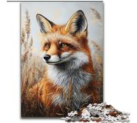 Puzzles pour Adultes 1000 pièces, Art du Renard, Jouet éléphant, Jeu intellectuel, Cadeau d'anniversaire, décoration Murale pour Les 14 Ans et Plus (Taille 50x75cm)
