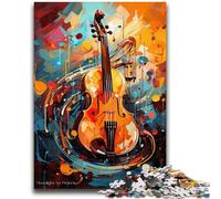 Puzzles pour Adultes 1000 pièces, Art du Violon coloré, Jeu Stimulant et Jeu Familial, Cadeaux du Père Noël Secret 50x75cm
