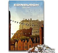 Puzzles pour Adultes 1000 pièces, Art du Voyage à Édimbourg, Jeux éducatifs, Jouets à Faire soi-même, idéal comme Cadeau pour Toute la Famille (Taille 38x52cm)
