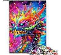 Puzzles pour Adultes 1000 pièces Art Flying Dragons Puzzle pour s'amuser en Famille Parfait pour Les Vacances, Les soirées de Jeux interactives (Taille : 50x75cm)