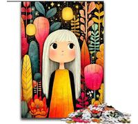 Puzzles pour Adultes 1000 pièces Art Girl, Jouets éducatifs, Jeux Anti-Stress, Interaction Parent-Enfant (Taille 26x38cm)