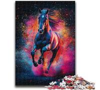 Puzzles pour Adultes 1000 pièces Art Graffiti Cheval pour et 14 Ans et Plus Cadeaux intéressants pour la réduction du Stress pour Les Amis et la Famille 50x75cm