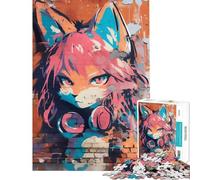 Puzzles pour Adultes 1000 pièces Art Graffiti Poilu Activités Amusantes à la Maison mais Jeux de détente Amusants et Humoristiques pour Les 14 Ans et Plus Jeu de Puzzle Offert (50x75cm)