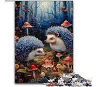 Puzzles pour Adultes 1000 pièces Art Hérisson Puzzle pour s'amuser en Famille Parfait pour Les Vacances, Les soirées de Jeux interactives (Taille : 26x38cm)