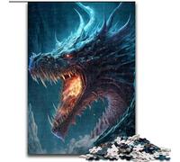 Puzzles pour Adultes 1000 pièces Art Ice Dragon Puzzle Idéal pour Les Amoureux, du Nouvel an, de la Saint-Valentin (Taille : 26x38cm)