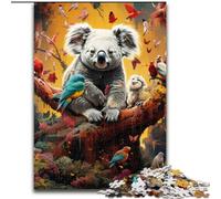 Puzzles pour Adultes 1000 pièces Art Koalas Puzzle Jeu décoratif à Faire soi-même Stimulant pour Le Cerveau, Jouet interactif Familial (Taille : 26x38cm)