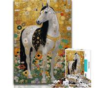 Puzzles pour Adultes 1000 pièces Art Licorne 1000 pièces pour Adultes, Design Dynamique et Unique Expérience de Puzzle relaxante et stimulante (Taille 75x50cm)