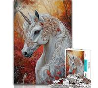 Puzzles pour Adultes 1000 pièces Art Licorne, Anti-Stress, défi Difficile, Chaque pièce est Unique - Jeu Familial Stimulant et Amusant (38x26cm)