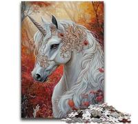 Puzzles pour Adultes 1000 pièces Art Licorne Puzzles pour Adultes, Jeux éducatifs Décoration de la Maison Convient pour la décoration de Bureau (50x75cm)